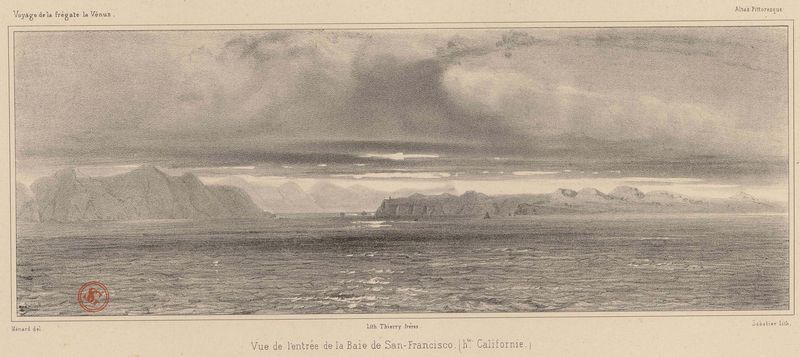 Vue de l'entrée de la Baie de San-Francisco. (haute Californie.)